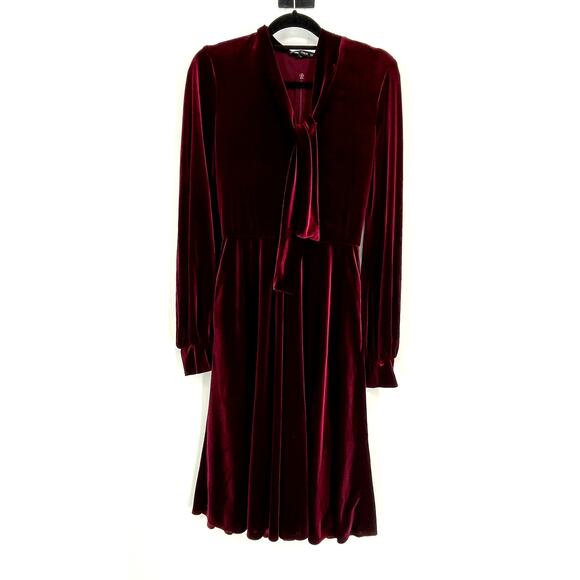Black Halo Red Velvet Ruby Dress Size 12 - Picture 3 of 9